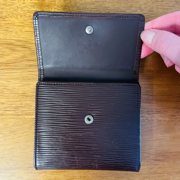 LOUIS VUITTON Elise Epi Leather Brown Compact Wallet 💯 AUTHENTIC - Picture 5 of 15